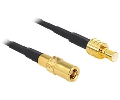 Delock Antennenkabel SMB Stecker > SMB Buchse RG-174 0,5 m
