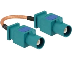 Delock Antennenkabel FAKRA Z Stecker > FAKRA Z Stecker RG-316 10 cm