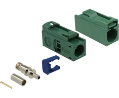 Delock FAKRA E Buchse 25 mm (lang) zum Crimpen