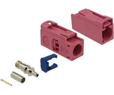Delock FAKRA H Buchse 25 mm (lang) zum Crimpen