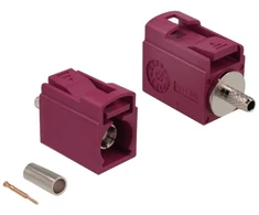 Delock FAKRA L Buchse 21 mm (kurz) zum Crimpen