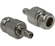 DeLOCK 89904, N jack, RP 3.5 jack, 50 O, Nerūdijantis plienas, Metal, Nickel, 30.8 mm