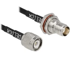 Delock Antennenkabel TNC Stecker zu TNC Buchse RG-58 60 cm