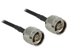 DeLOCK 90424, 10 m, LMR195, Juodas, Pilkas