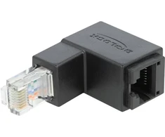 Delock Adapteris RJ45 kištukas, nukreiptas žemyn > RJ45 moteriškas Cat.6 UTP