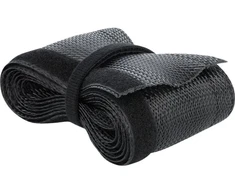 DeLOCK Pintas apsauginis vamzdelis su lipnia juosta 10 m x 32 mm juodas, Pintas apsauginis vamzdelis, Poliesteris, Juoda, 1 vnt.