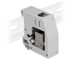 Delock DeLOCK Przejściówka na szynę DIN su modułem Keystone RJ45 żeński do żeńskiego RJ45, Cat.6A