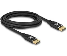 DELOCK DisplayPort Kabelis 8K 60Hz 3m juodas Metall