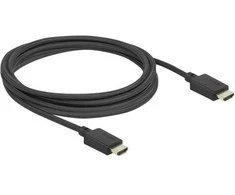 „DeLOCK“ didelės spartos HDMI kabelis 48 Gbps 8K 60 Hz 2,5 m, 2,5 m, HDMI A tipo (standartinis), HDMI A tipo (standartinis), 3D, 49 Gbit/s, juodas