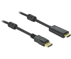 DeLOCK pasyvus DisplayPort 1.2 į HDMI kabelis 4K 30 Hz 7 m, 7 m, HDMI Type A (standartinis), DisplayPort, kištukas, kištukas, tiesus