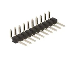 Delock kaiščio antraštė 10 kaiščių, žingsnis 2,54 mm, 1 eilė, kampinis, 5 dalys