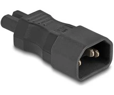 Delock DeLOCK 80469 Lyties keitiklis / Kabelis IEC 60320 C14 IEC 60320 C7 Juodas