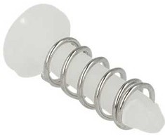 Delock Push rivet - Plastic - Baltas - Electronics - Flat head - 6.3 mm