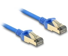 Delock Delock RJ45 Netzwerkkabel Cat.8.1 F/FTP Slim 0,5 m blau