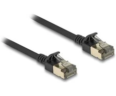 Delock RJ45 tinklo kabelis Cat.8.1 F/FTP Slim Pro 5 m juodas