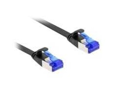 Delock Delock - Patch-Kabelis - RJ-45 (M) zu RJ-45 (M) - 1 m - 4.5 mm - S/FTP - CAT 6a - halogenfrei, be Haken - Juodas