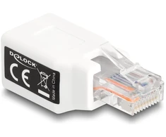 Delock DeLOCK Adapteris RJ50 vyriškas į moterišką, baltas