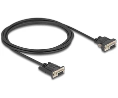 Delock Serijinis RS-232 kabelis D-Sub9 lizdas į D-Sub9 lizdą, maitinimas per 9 kaištį 2 m
