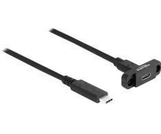 Kabelis USB Delock USB-C - USB-C 1 m Juodas (87824)