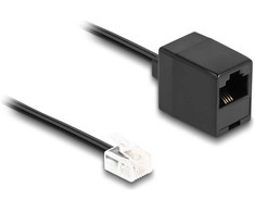 Delock DELOCK Telefonkabel RJ11 Stecker zu RJ45 Buchse juodas 1 m