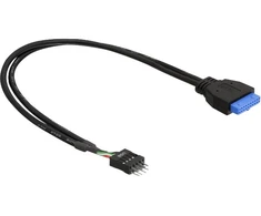 „Delock Cable“ USB 3.0 kontaktų antraštė, moteriška > USB 2.0 kontaktų antraštė, vyriška, 60 cm