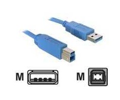 Kabelis USB Delock USB-A - USB-B 1.8 m Mėlyna (82434)