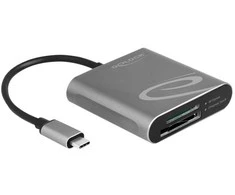 Skaitytuvas Delock Delock USB Type-C kortelių skaitytuvas skirtas SD Express ir CFexpress atminties kortelėms