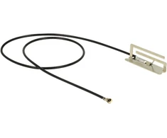 Delock 86217 - 4 dBi - 2.4 - 2.5 / 5.15 - 5.875 GHz - 50 ? - MHF - 0.134 m - Juodas,Sidabrinis