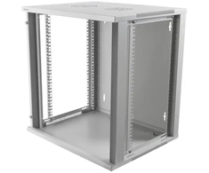 Deltaco 19-5412W, Prie sienos montuojama lentyna, 12U, 50 kg, 17,5kg, Balta