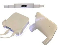 Deltaco „Amplifi Instant“ serijos sieninis 3D spausdintas skaidrus plastikinis šviestuvas