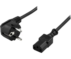 DELTACO kabelis, CEE 7/7 - IEC C13, 1m DEL-109E