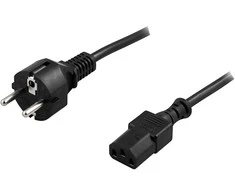 DELTACO kabelis, CEE 7/7 - IEC C13, 3m DEL-110M
