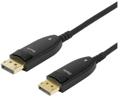 Deltaco DP-AOC10, 10 m, DisplayPort, DisplayPort, Kištukas, Kištukas, 7680 x 4320 pikselių