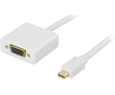 Deltaco DP-VGA100, 1 m, Mini DisplayPort, VGA (D-Sub), Kištukas, Lizdas, Dešinė