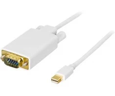 Deltaco DP-VGA201, 2 m, Mini DisplayPort, VGA (D-Sub), Kištukas, Lizdas, Tiesus