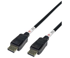DisplayPort kabelis DELTACO, DP 2.1, 8K, DP80, 1m, juodas / DP80-1010 / 1902629