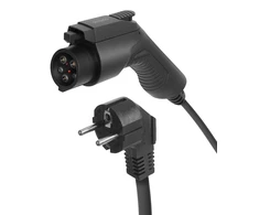 DELTACO e-Charge kabelis Mode2, Schuko - tipas1, 6A, 1,5+4M / EV-1126