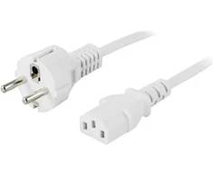 Deltaco Įžemintas prietaiso kabelis, tiesus CEE 7/7 į tiesų IEC 60320