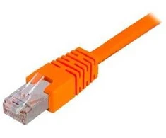 Deltaco F/UTP Cat6 jungiamasis kabelis 0,3 m, oranžinis