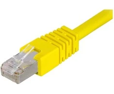 Deltaco STP-603GL, 0,3 m, Cat6, F/UTP (FTP), RJ-45, RJ-45, Geltonas