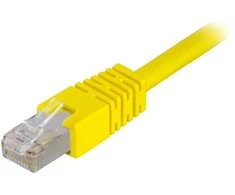 Deltaco STP-63GL, 3 m, Cat6, RJ-45, RJ-45, Geltonas