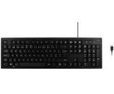 Klaviatūra Deltaco TB-626-C, viso dydžio (100 %), laidinis, USB, membraninis, QWERTY, juodas