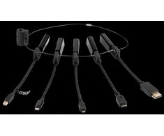 Modulinis HDMI adapterių rinkinys DELTACO, USB- C, mDP, DP, Mini, Micro, juodas / HDMI-AR10 / 1902496