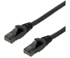Patch kabelis DELTACO U/UTP High Flex Cat6, 2m, 24AWG, 500MHz, LSZH, juodas / UUTP-1503
