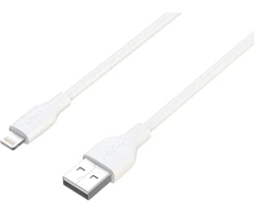 USB-A - Lightning kabelis DELTACO, 2m, baltas / IPLH-402-1 / 1903214