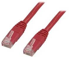 Deltaco TP-61XR, 1 m, Cat6, RJ-45, RJ-45, raudonas