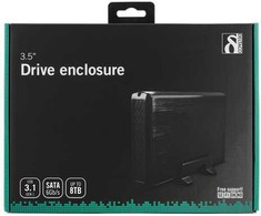 Deltaco MAP-GD33U3, HDD korpusas, 3,5 colio, Serial ATA III, USB jungtis, juodas