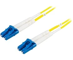DELTACO optinis kabelis, LC - LC , 9/125, OS2, dvipusis, vienmodis, 1,5m LCLC-1S-5