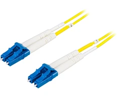 DELTACO optinis kabelis, LC - LC , 9/125, OS2, dvipusis, vienmodis, 1,5m LCLC-1S-5
