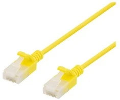Deltaco - Tinklo kabelis - RJ-45 (kištukas) į RJ-45 (kištukas) - 3 m - UTP - CAT 6a - be halogenų - geltonas